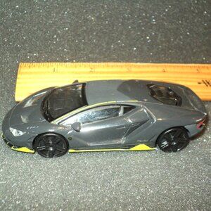 Lamborghini Centenario Toy Car by Bburago Gray-Black 1:43 Scale Sports Car